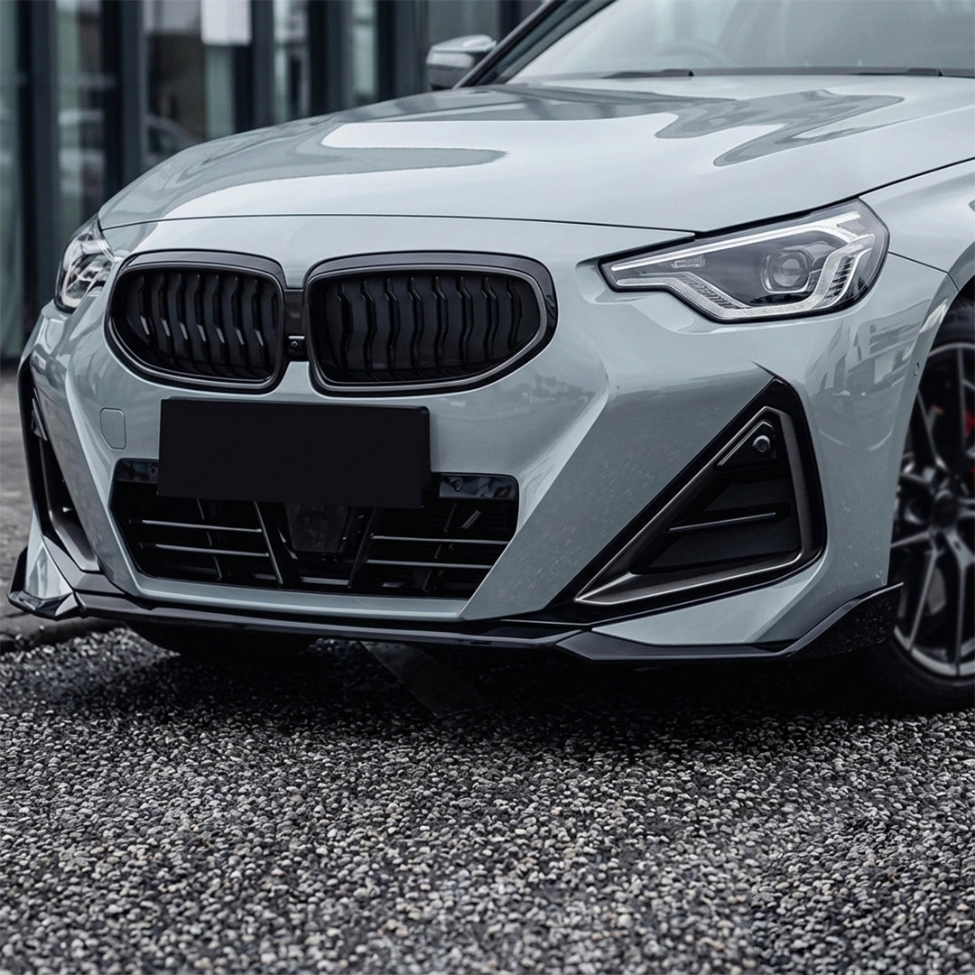 Carbon Fiber 3PC Front Bumper Lip – BMW 2 Series G42 Coupe