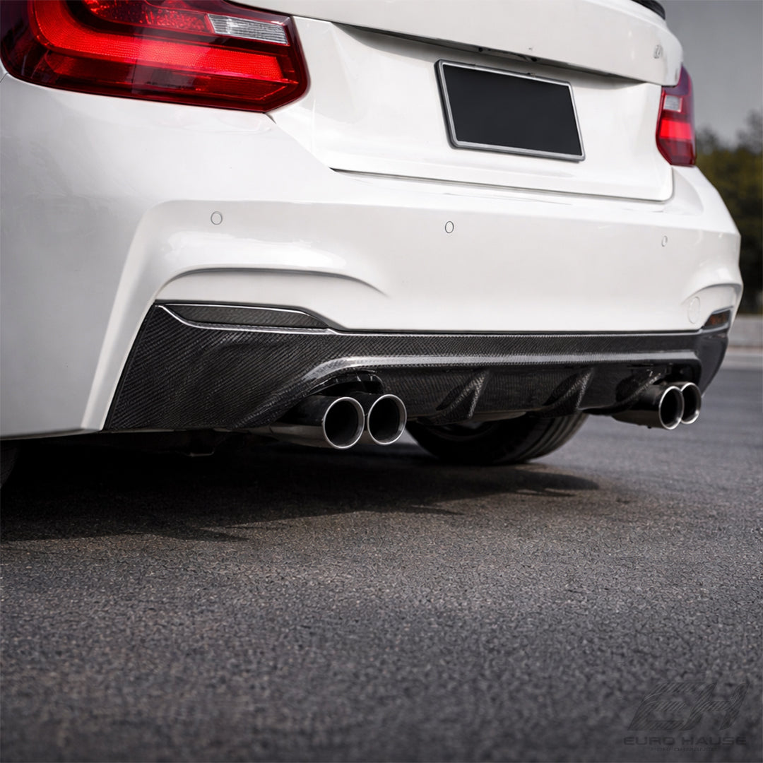 Carbon Fiber Rear Diffuser – BMW 2 Series F22 Coupe (2014–2021)