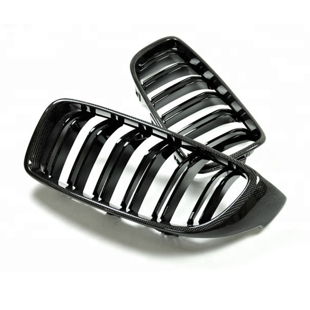 Carbon Fiber Kidney Grilles – BMW 4 Series F32 / F33 F36 / M3 F80 / M4 F82 / F83 (2014–2017)