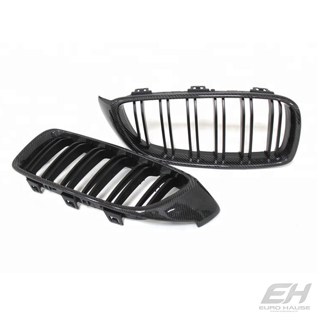 Carbon Fiber Kidney Grilles – BMW 4 Series F32 / F33 F36 / M3 F80 / M4 F82 / F83 (2014–2017)