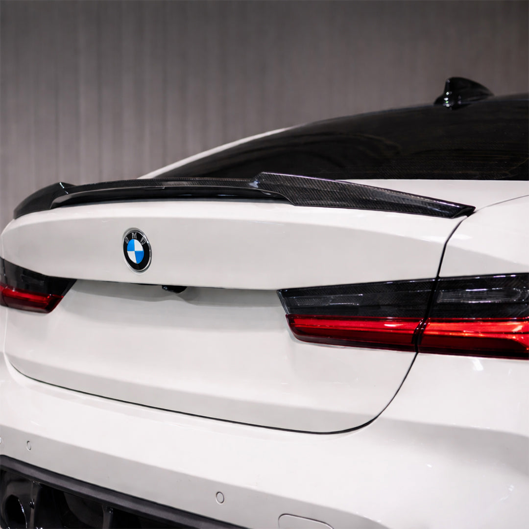 M4 Style Carbon Fiber Rear Spoiler – BMW G80 M3 / G20 3 Series (2019+)