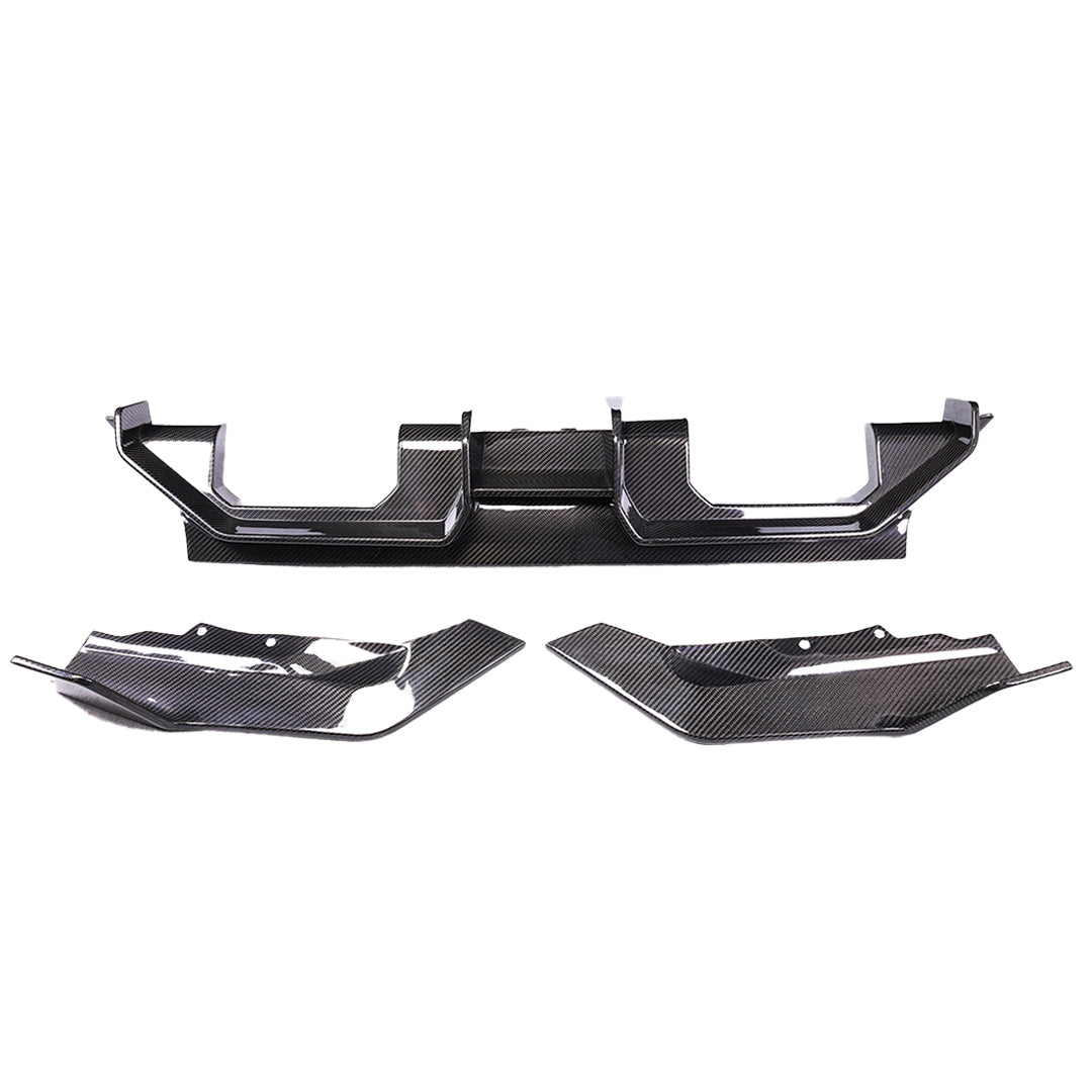 Carbon Fiber Rear Diffuser & Bumper Canards – BMW M2 G87 (2022+)