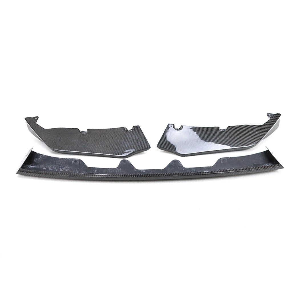 Carbon Fiber 3-Piece Front Bumper Lip - BMW M3 G80 and M4 G82 G83 (2021+)