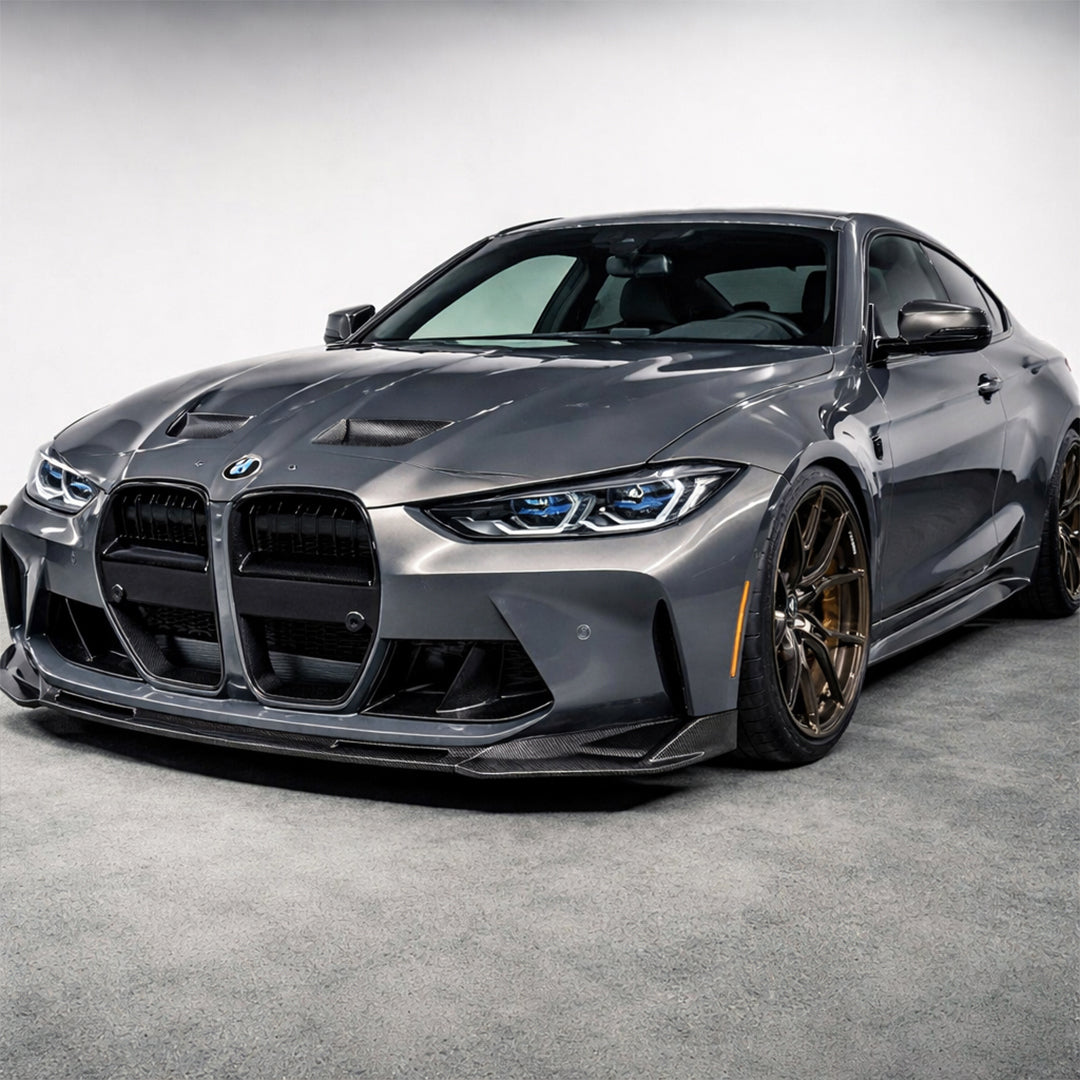 Carbon Fiber 3-Piece Front Bumper Lip - BMW M3 G80 and M4 G82 G83 (2021+)