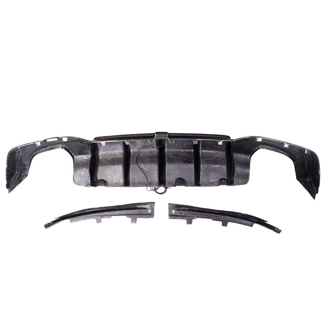 Carbon Fiber KBL Style Rear Bumper Diffuser with LED – BMW G20