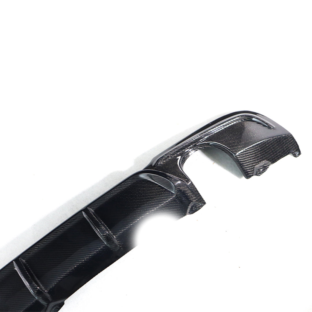 Carbon Fiber Rear Bumper Diffuser – 2-Tip M Tech Style – BMW E90 (2006–2012)