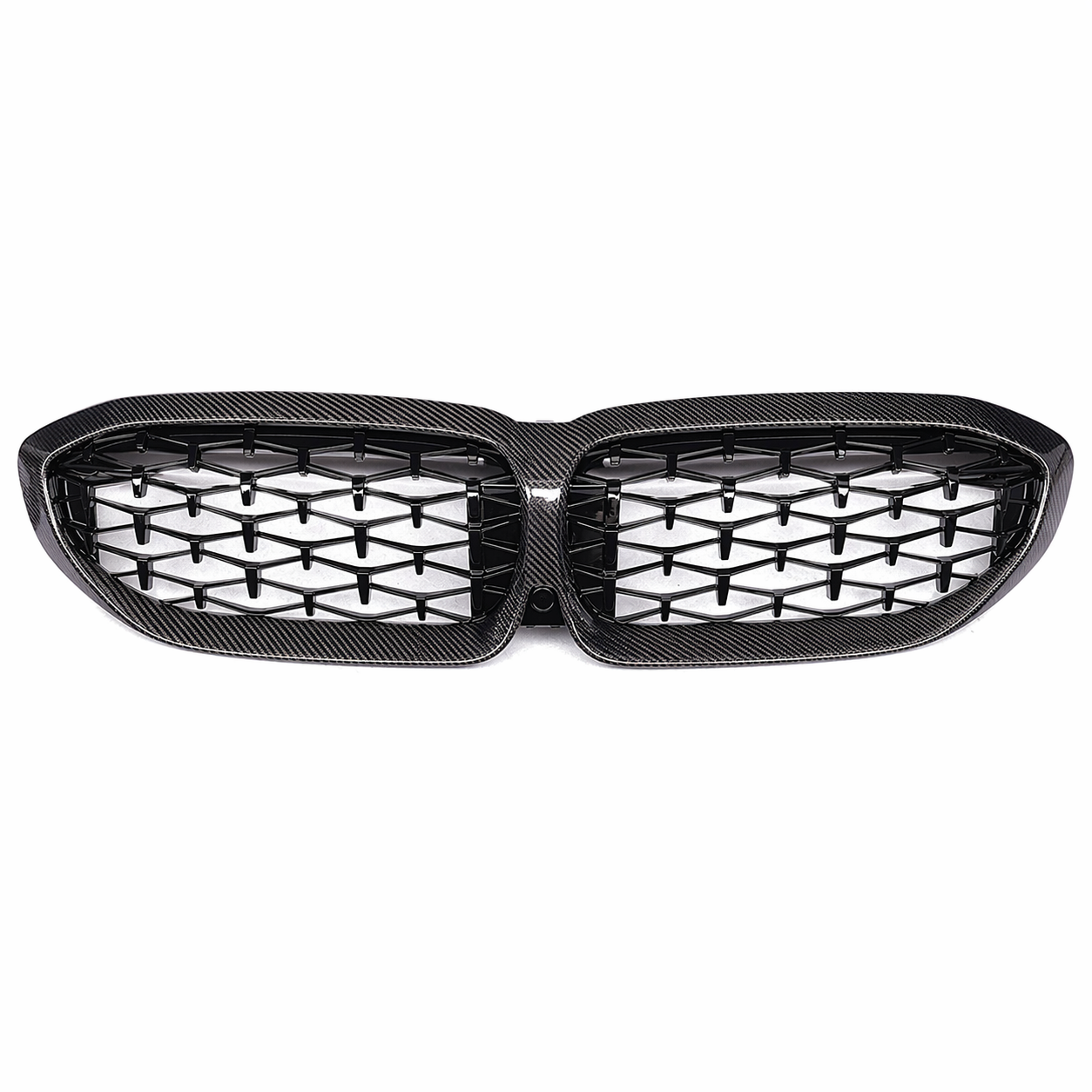 Diamond Style Carbon Fiber Front Grille W/ LED Star Lighting – BMW 3 Series G20 2019-2023