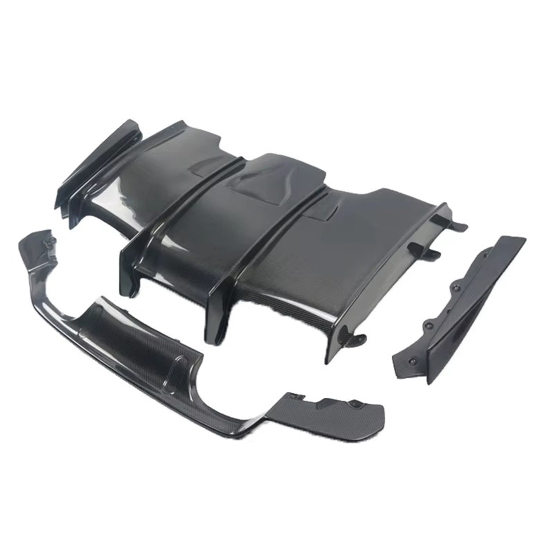 Carbon Fiber PSM Style Rear Diffuser (4 pcs) - BMW M3 & M4 F80 / F82 / F83 (2014-2020)
