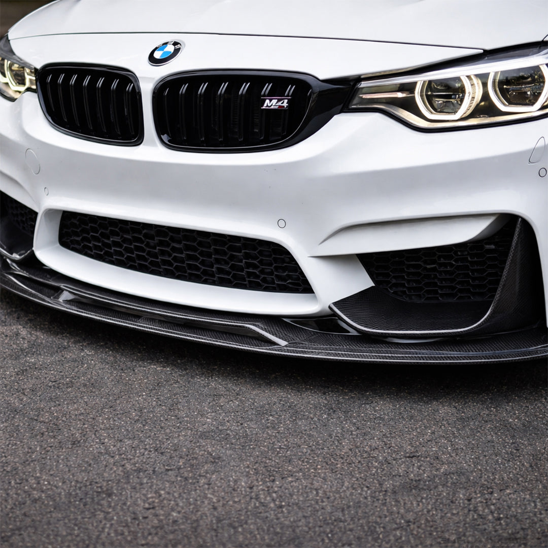 Carbon Fiber PSM Style Front Lip - BMW M3 & M4 F80 / F82 / F83 (2014-2019)