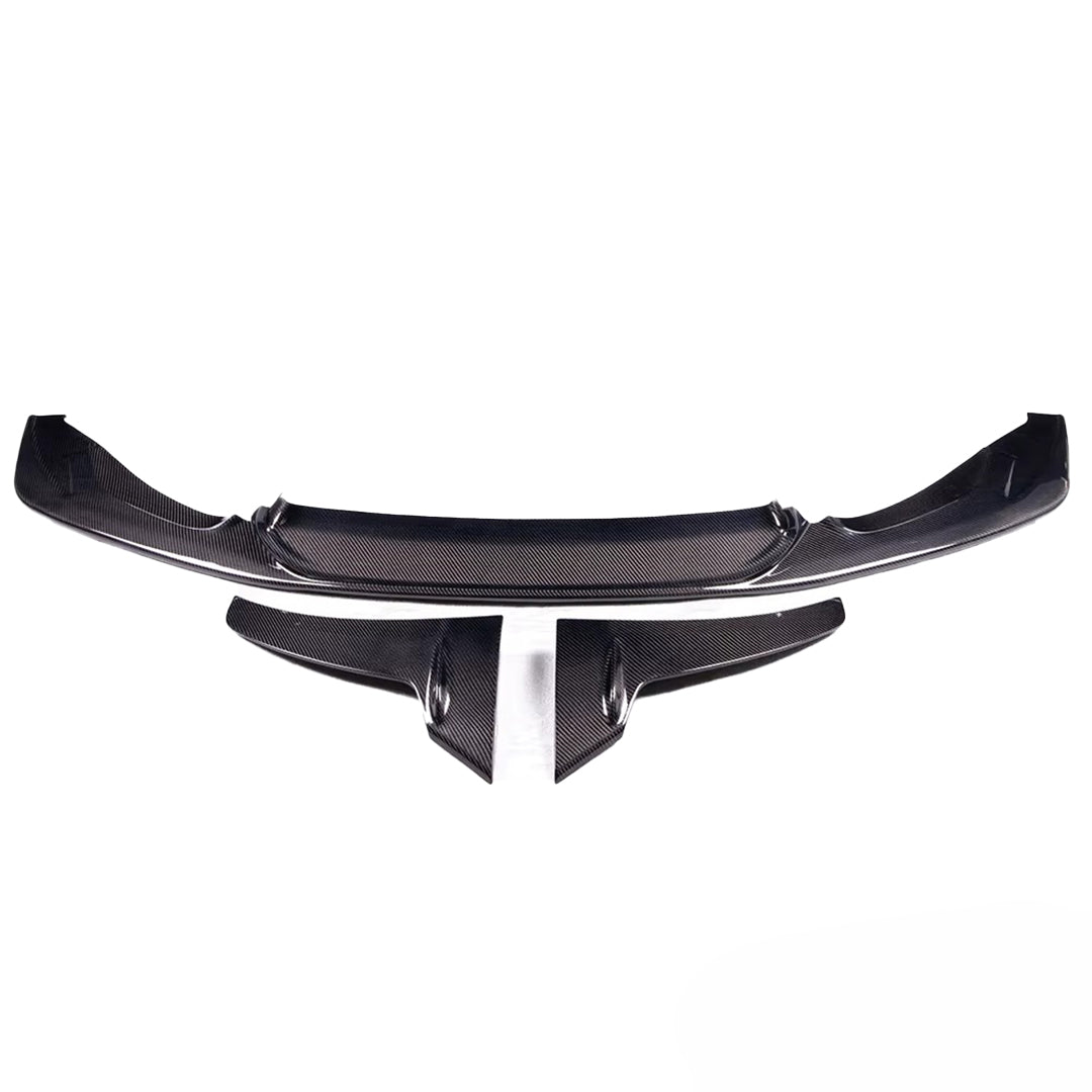Carbon Fiber LT Style Front Bumper Lip (3 pcs) - BMW M3 & M4 F80 / F82 / F83 (2014-2020)