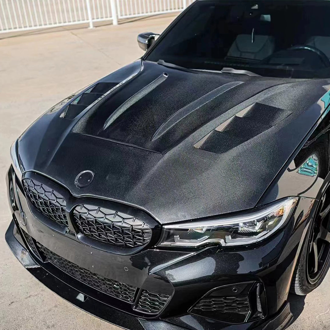 DW Style Carbon Fiber Hood - BMW 3 Series G20 / 330i / M340i (2019-2023)