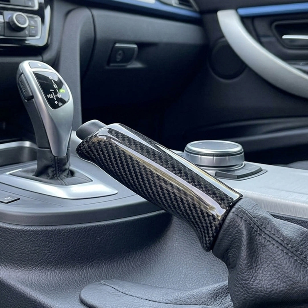 Carbon Fiber Handbrake Handle Cover - BMW E Series / F Series