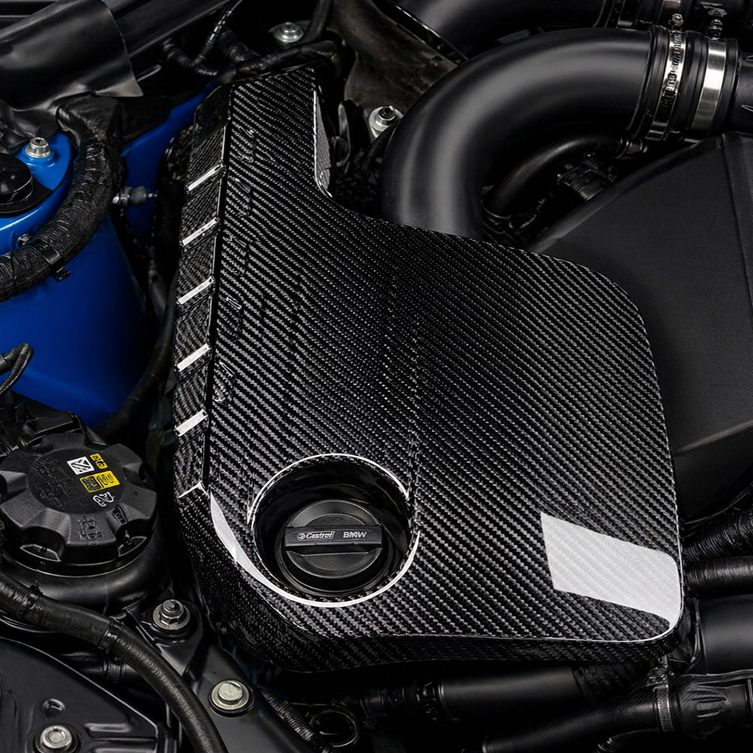 Carbon Fiber S55 Engine Cover - BMW M3 F80 / M4 F82 / F83 (2014-2017)