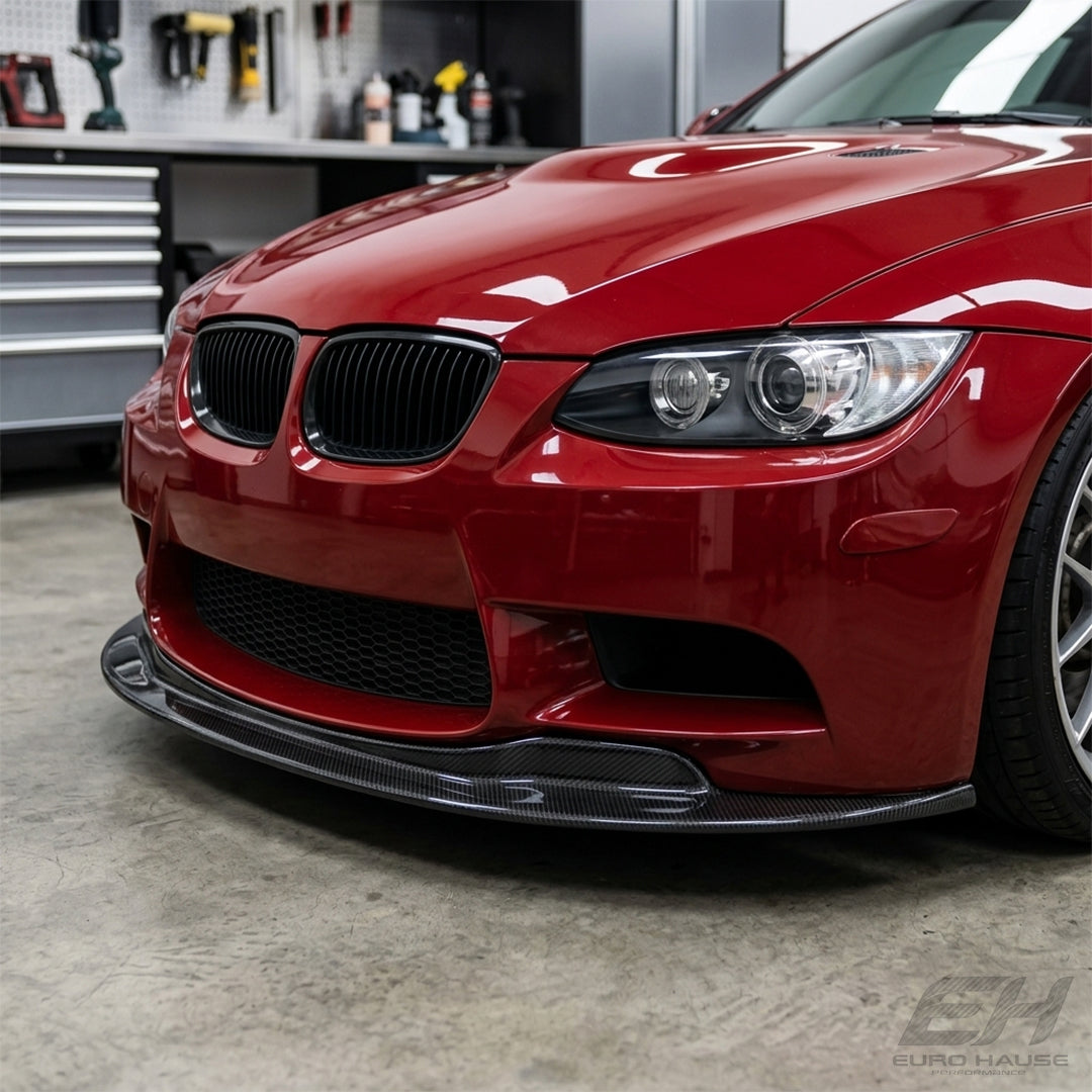 Carbon Fiber GTS Style Front Bumper Lip – BMW E90 E92 E93 M3 (2008–2012)