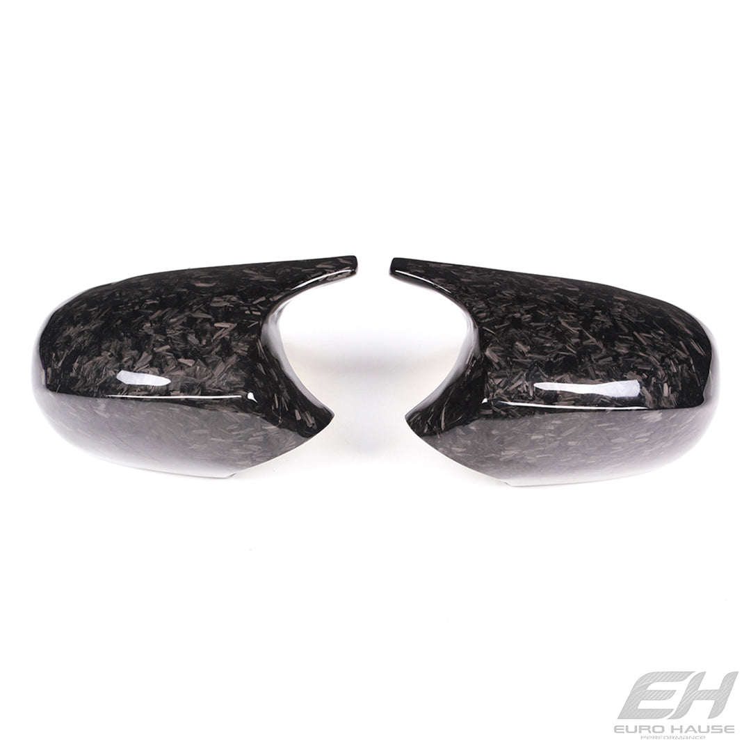 Forged Carbon M Style Replacement Mirror Covers – BMW E8x E9x Series (2007–2012)