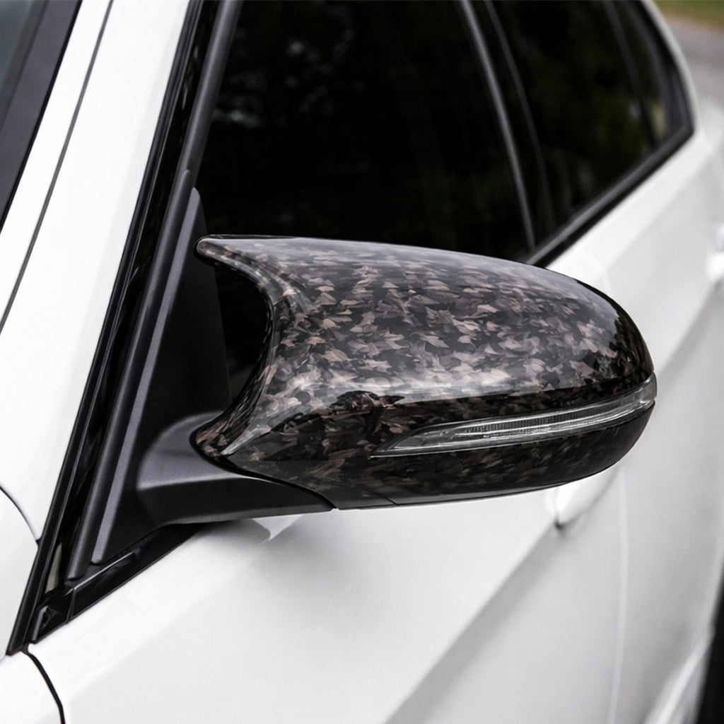 Forged Carbon M Style Replacement Mirror Covers – BMW E8x E9x Series (2007–2012)