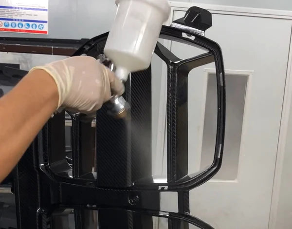 Final clear coat application